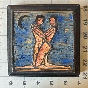Original art, woodcarving, gift, lover, valentine, love, couple, embrace